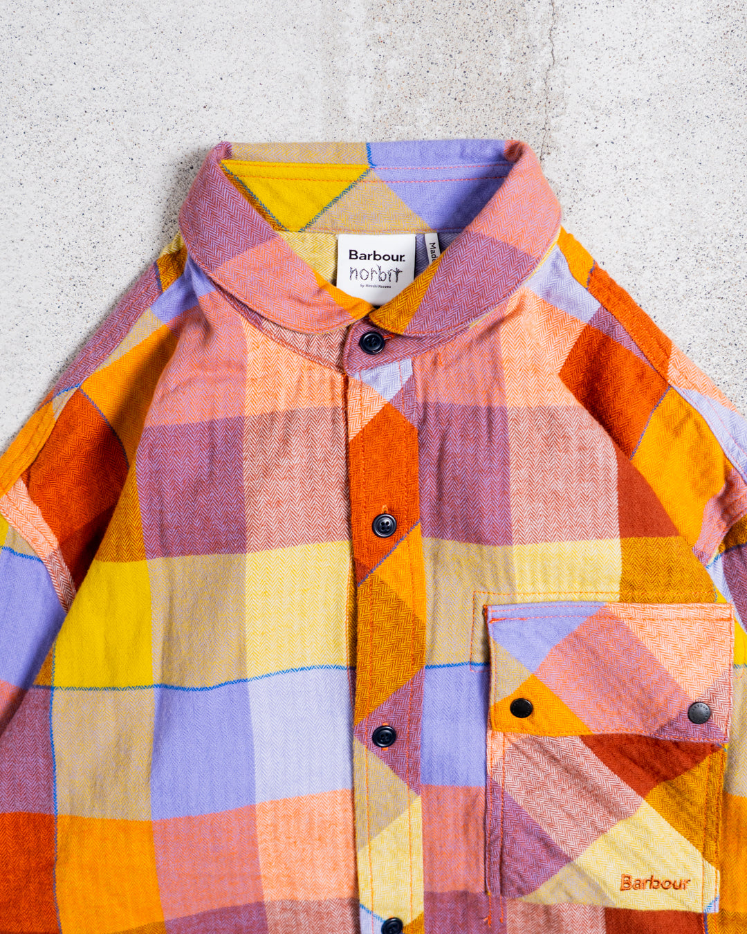 【collabolation】norbit × Barbour Checked Shirt , Tartan Shirt