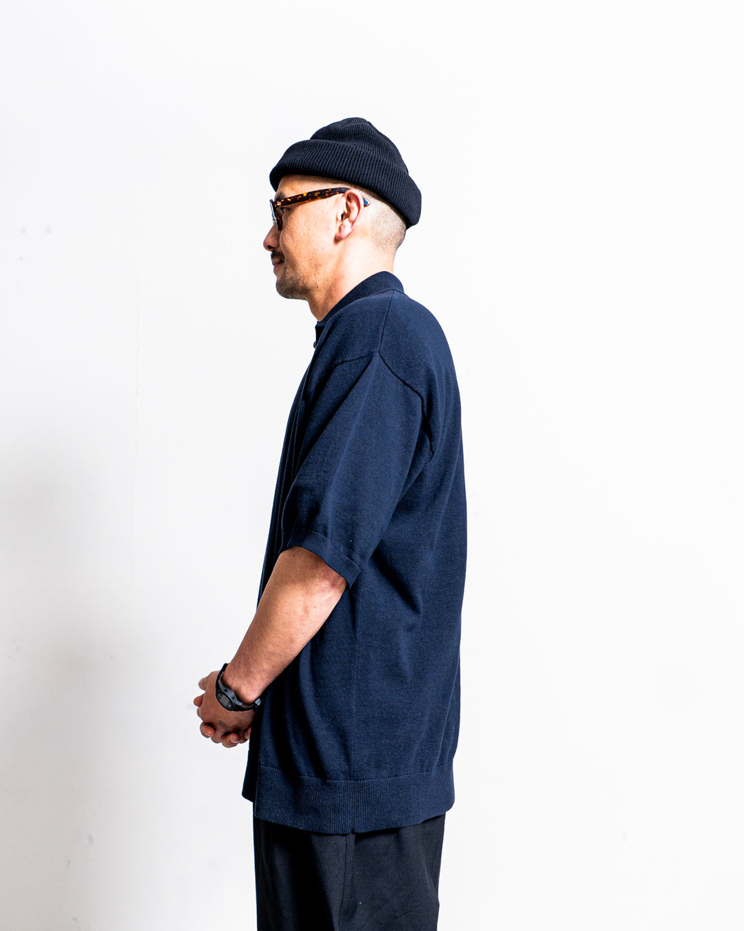 is-ness Knitted Polo Shirt