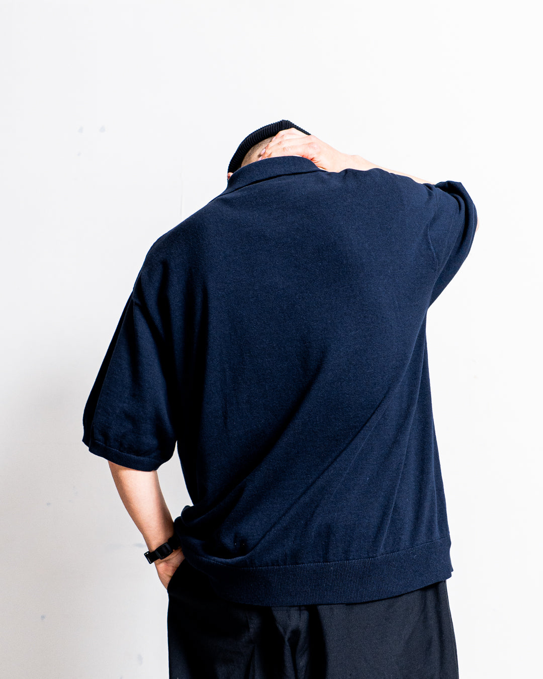 is-ness Knitted Polo Shirt