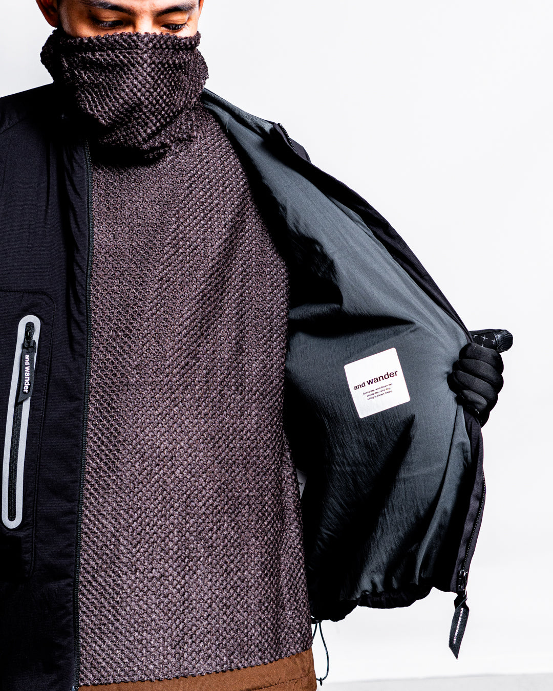 and wander airflow light collarless jacket