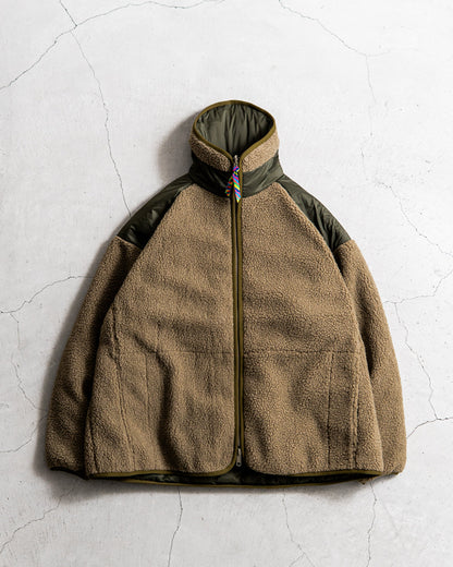 【collaboration】 is-ness × TAION REVERSIBLE FLEECE DOWN JACKET