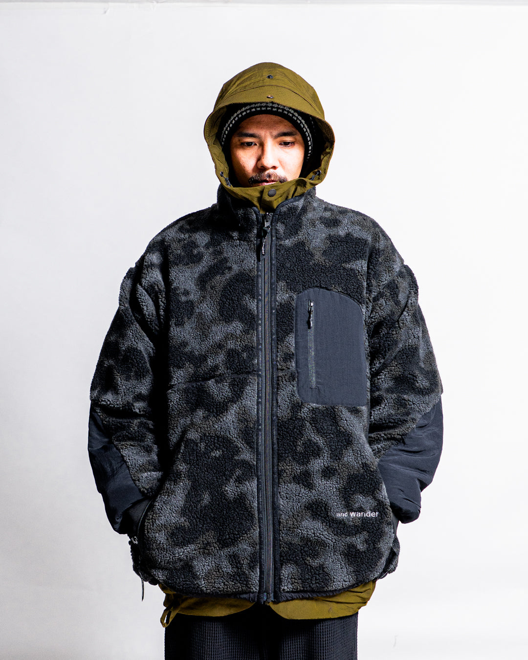 【Reversible item】and wander reversible boa jacket