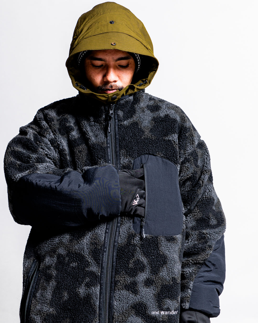 【Reversible item】and wander reversible boa jacket