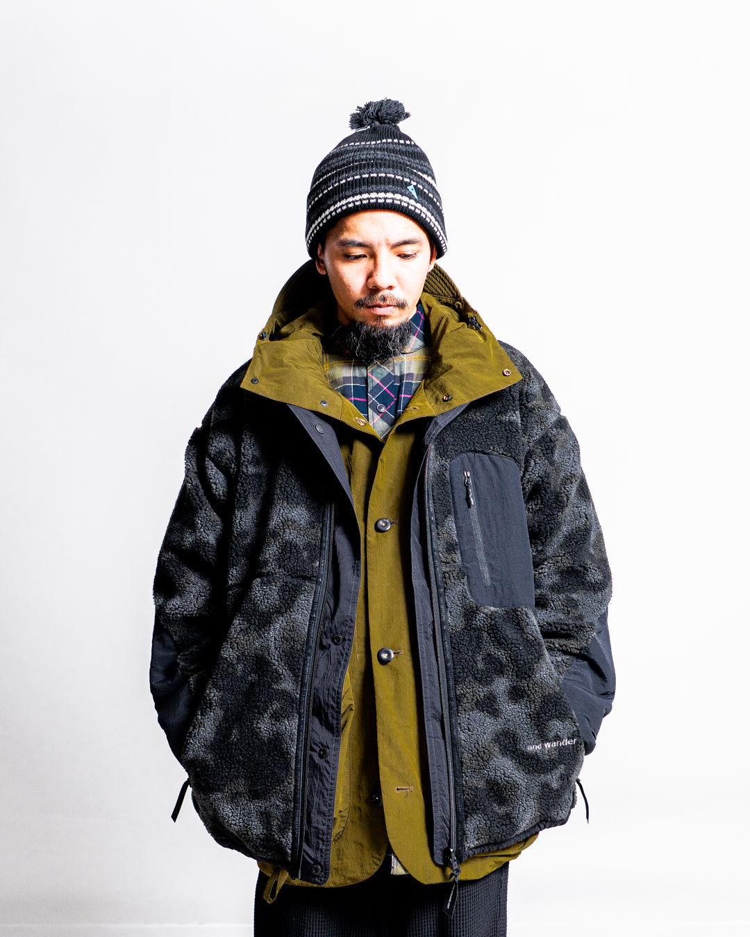 【Reversible item】and wander reversible boa jacket