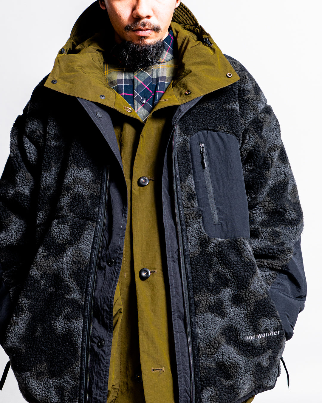 【Reversible item】and wander reversible boa jacket