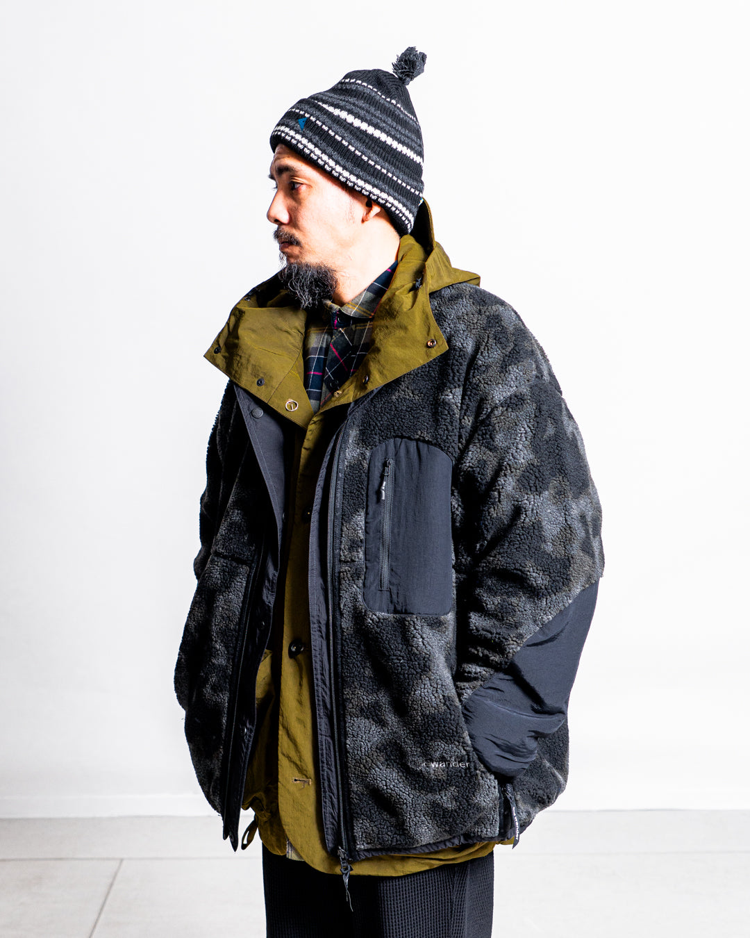 【Reversible item】and wander reversible boa jacket