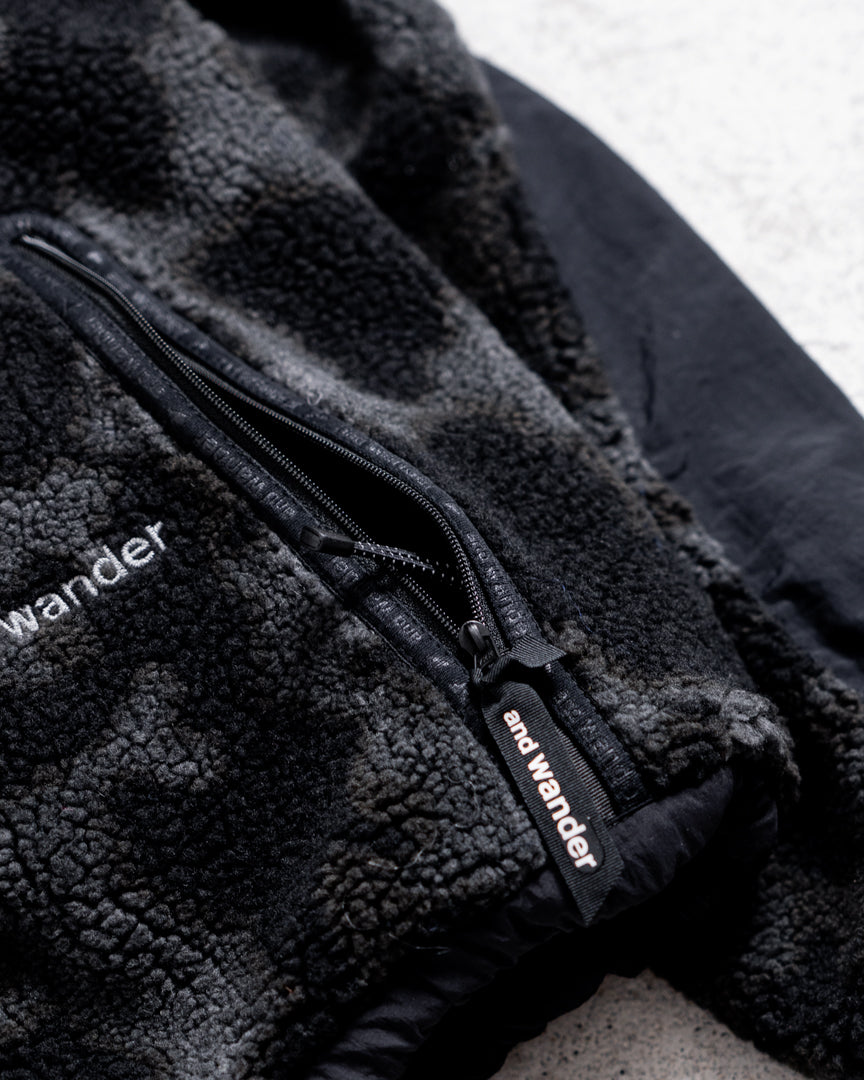 and wander reversible boa jacket