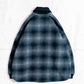 and wander wool shaggy check jacket long