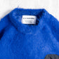 and wander jacquard shaggy knit crew neck