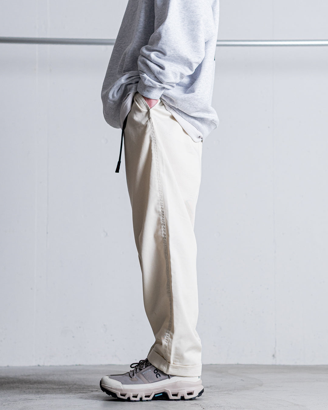 Gramicci TWILL TUCK TAPERD PANT