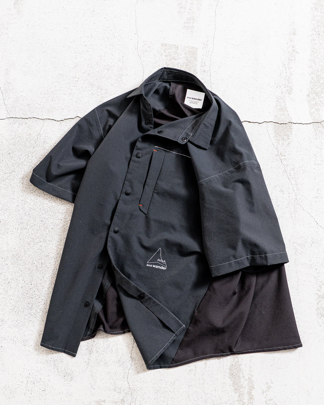 【collabolation】ROA × and wander breathable shirt
