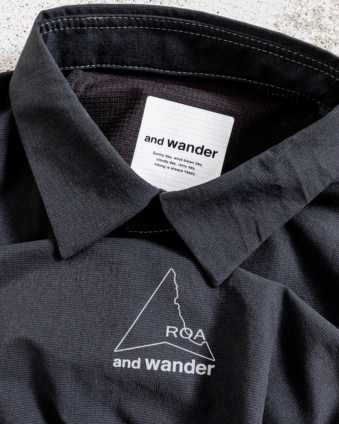 【collabolation】ROA × and wander breathable shirt