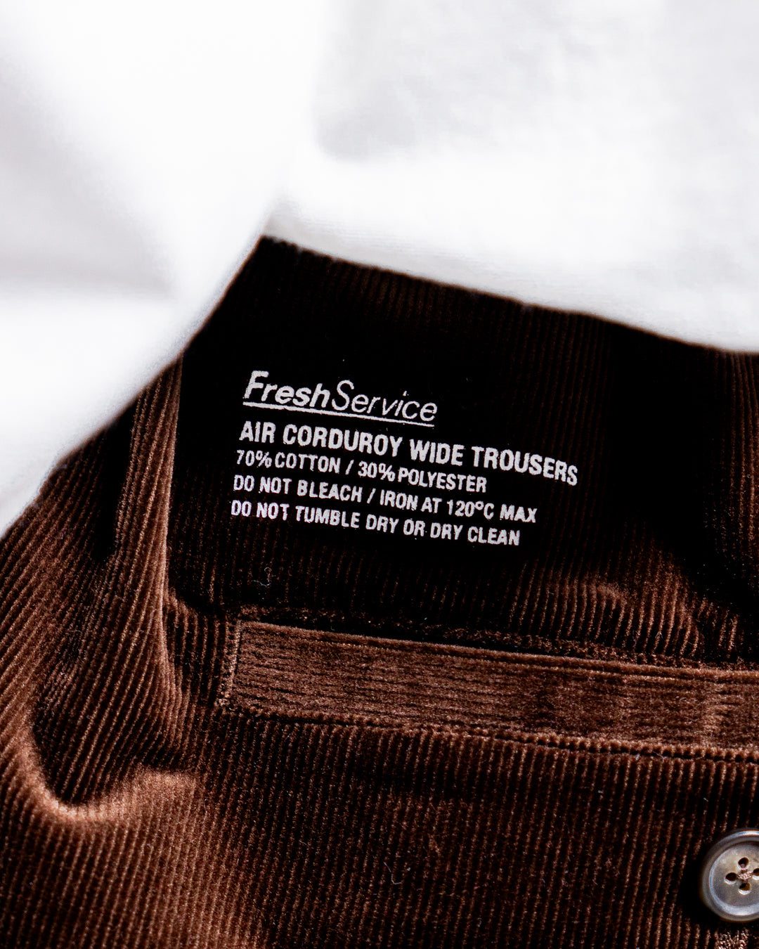 【10.3 sat 11:00 Release】FreshService (フレッシュサービス) AIR CORDUROY WIDE TROUSERS