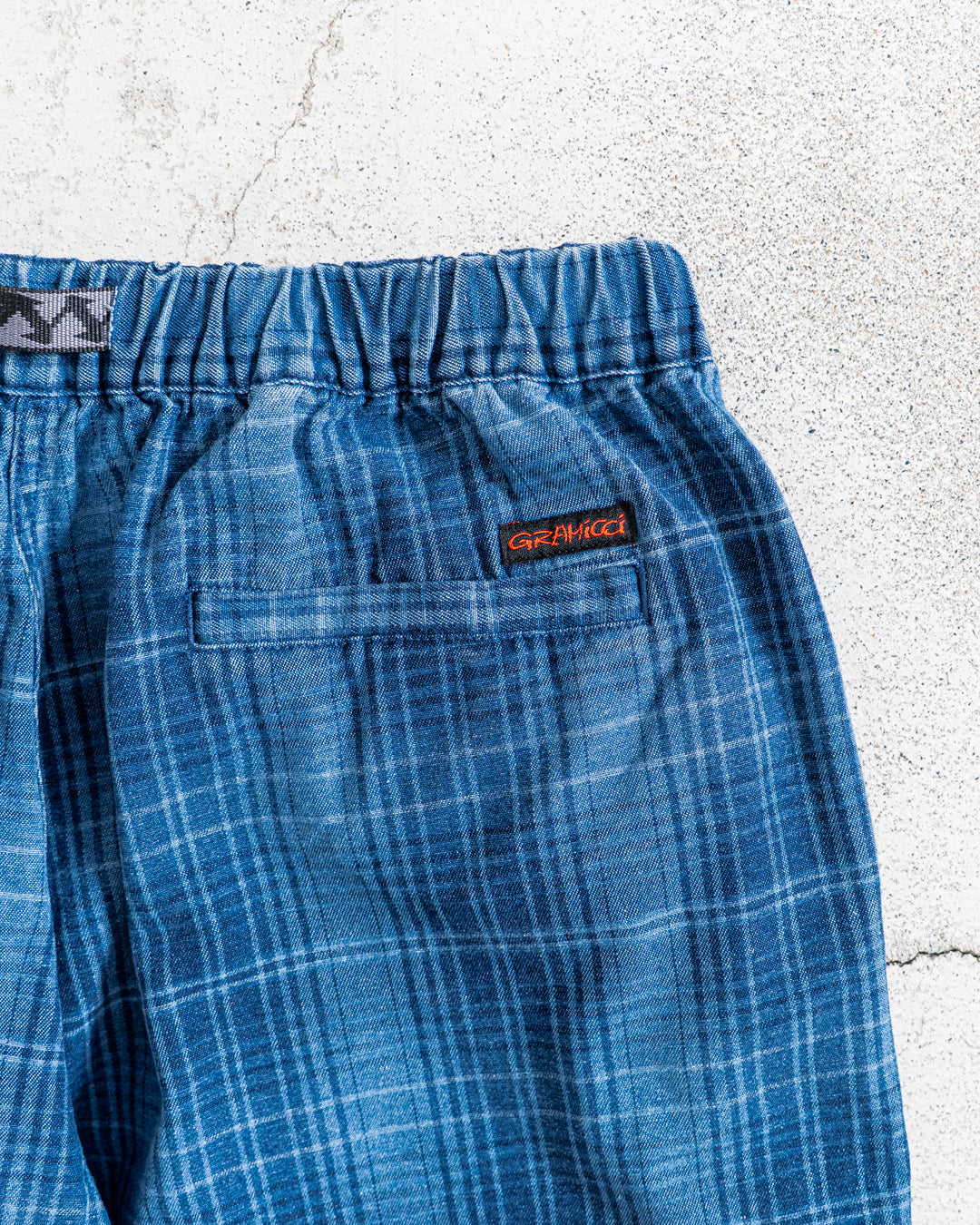 Gramicci LAGOON SHORT DENIM PLAID