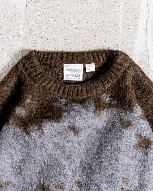 Gramicci MOHAIR SPLATTER SWEATER