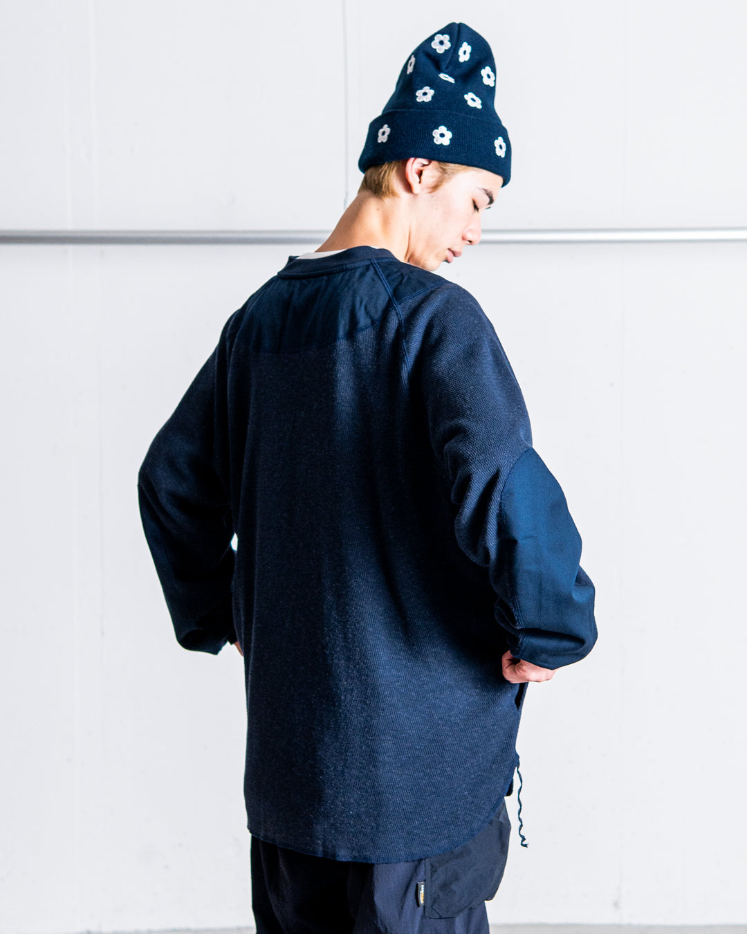 【RESTOCK】norbit Wool cotton waffle Henley neck T-shirts