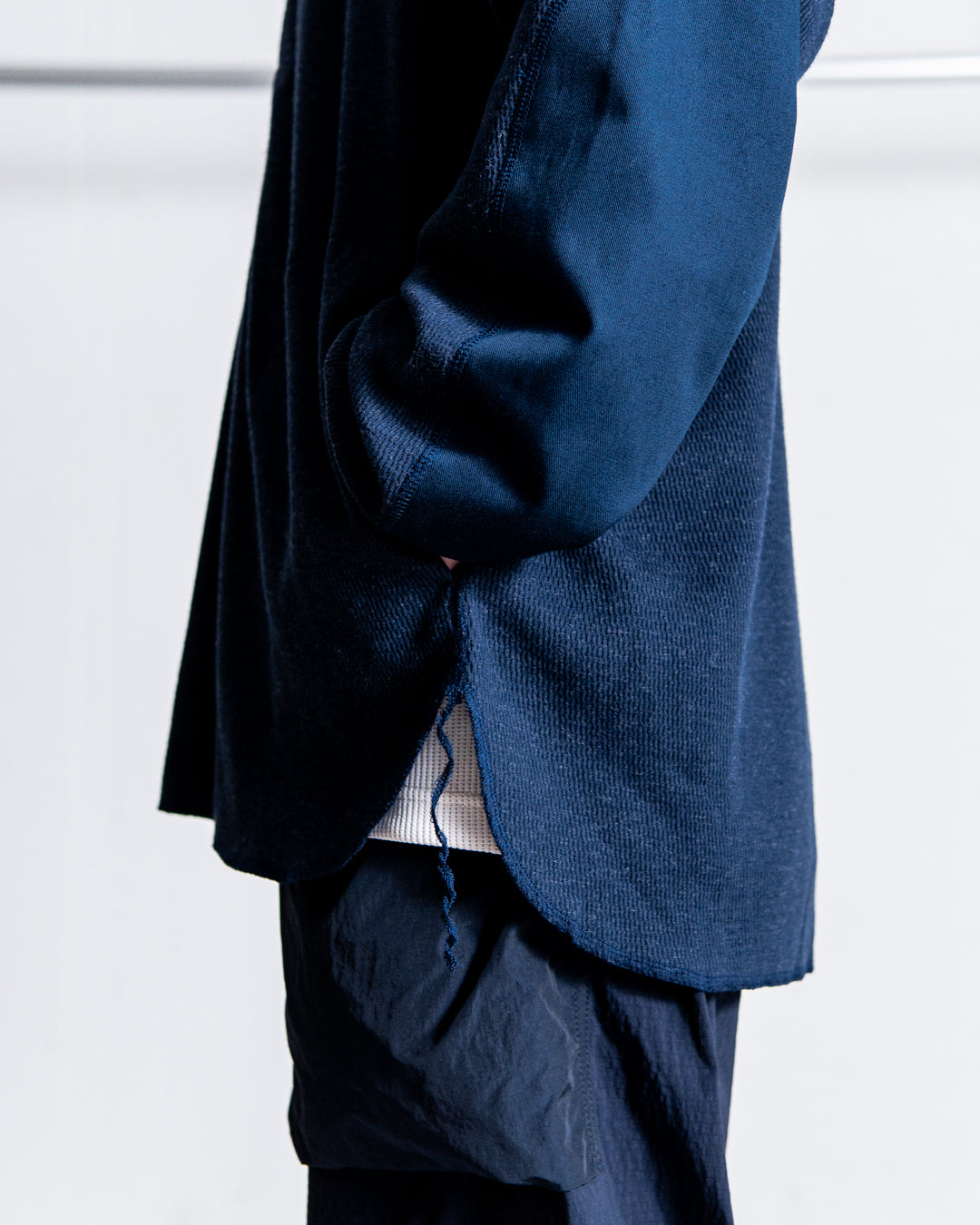 【RESTOCK】norbit Wool cotton waffle Henley neck T-shirts