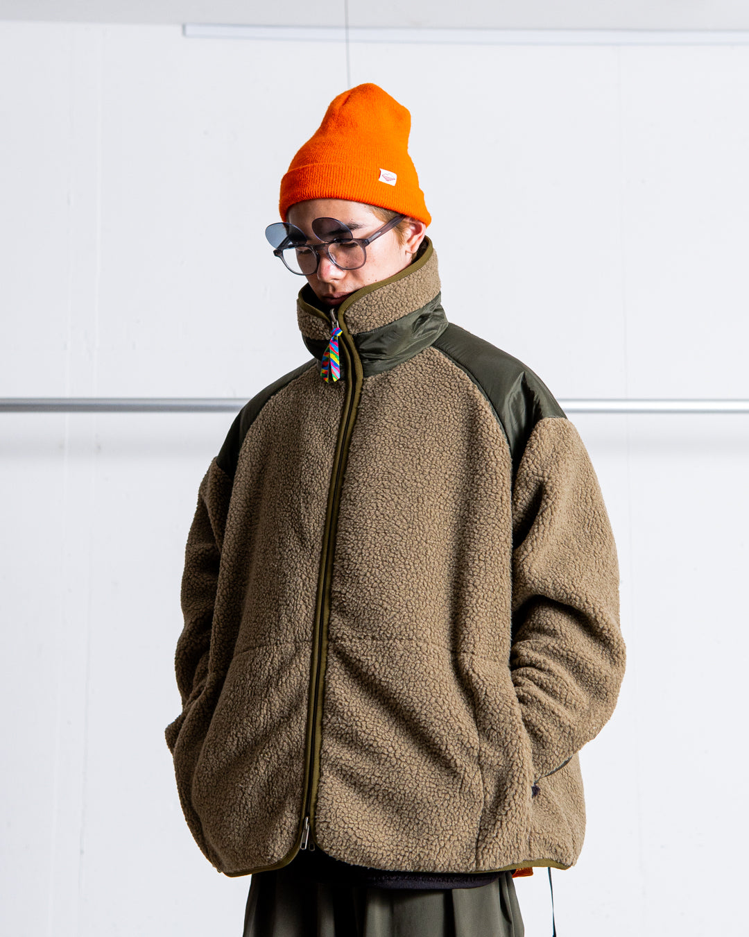 【collaboration】 is-ness × TAION REVERSIBLE FLEECE DOWN JACKET