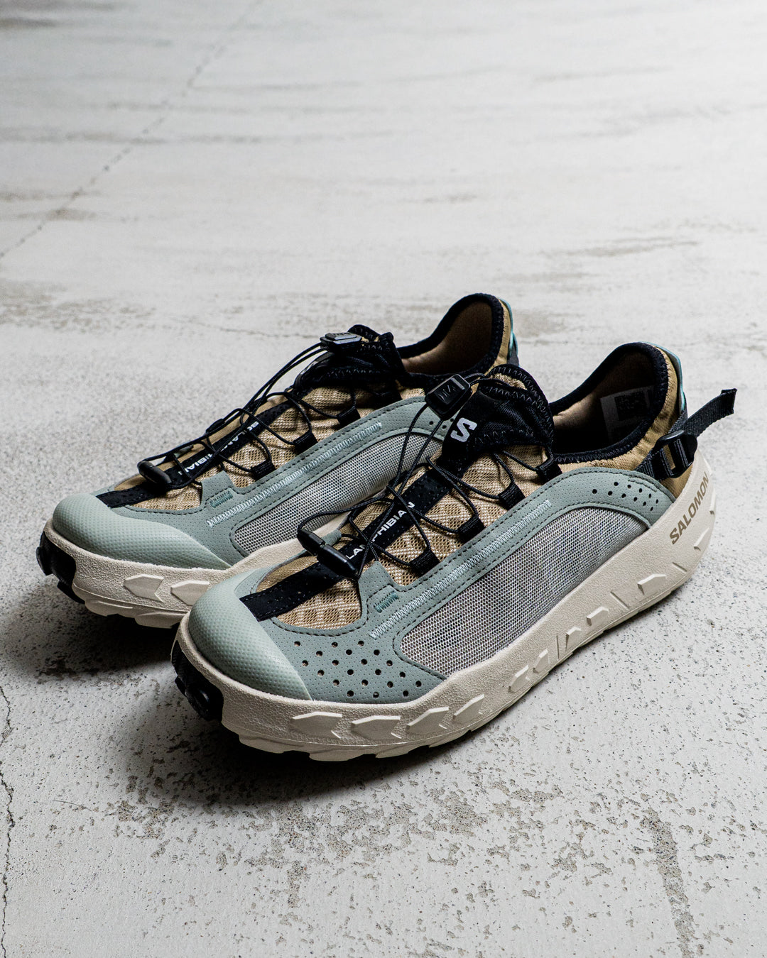 SALOMON SOLAMPHIBIAN Desert Tan / Wrought Iron / Clearly Aqua