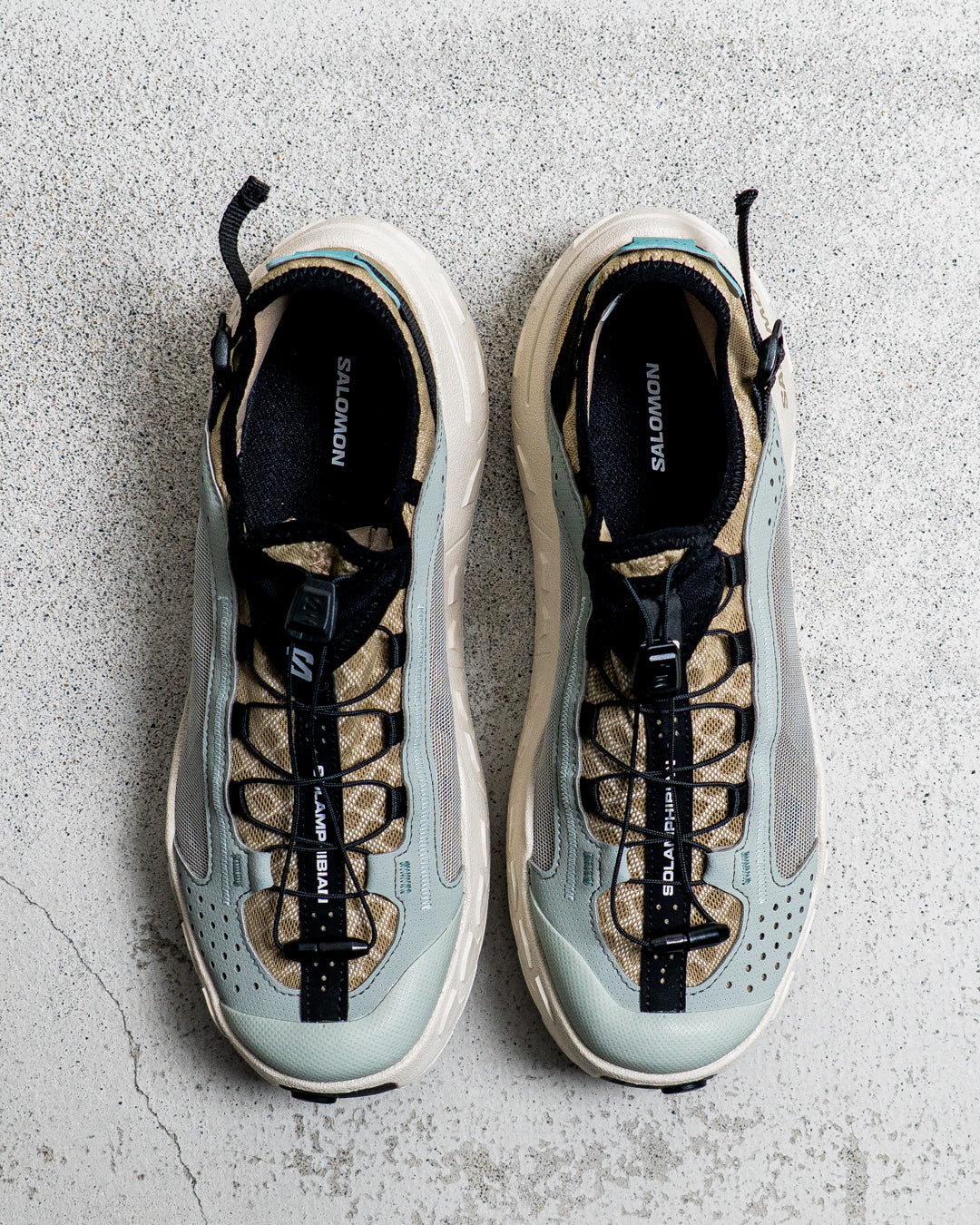 SALOMON SOLAMPHIBIAN Desert Tan / Wrought Iron / Clearly Aqua