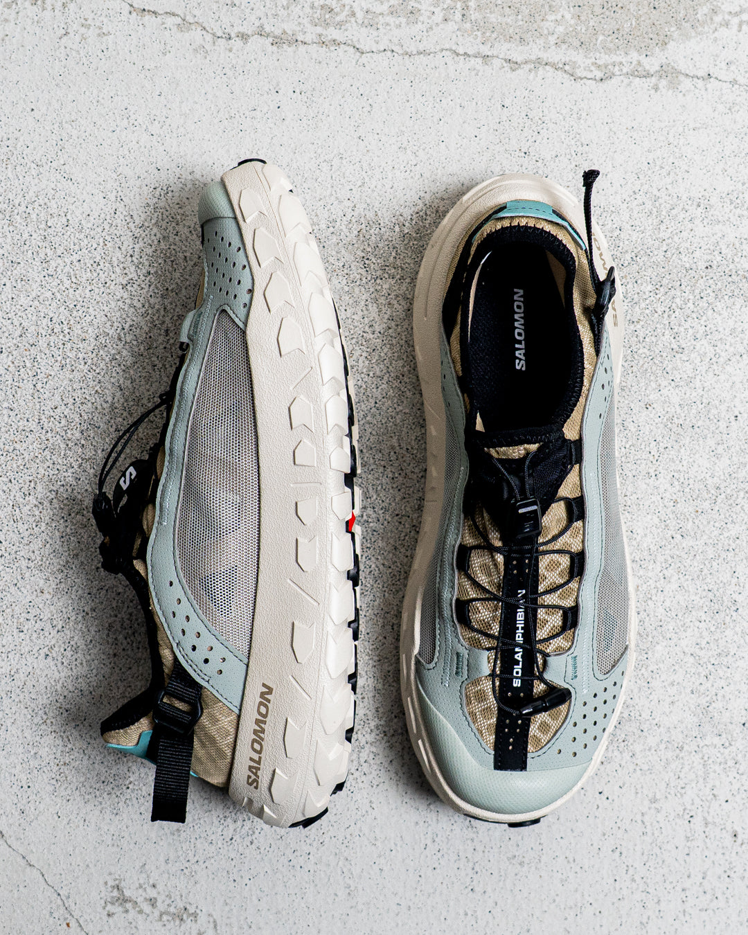 SALOMON SOLAMPHIBIAN Desert Tan / Wrought Iron / Clearly Aqua