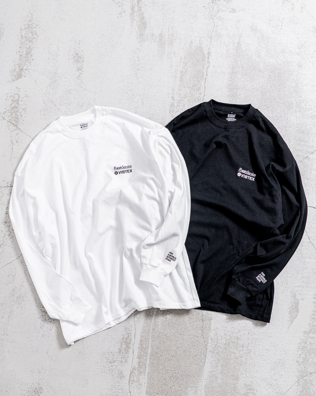 FreshService (フレッシュサービス) VIBTEX for FreshService L/S CREW NECK TEE