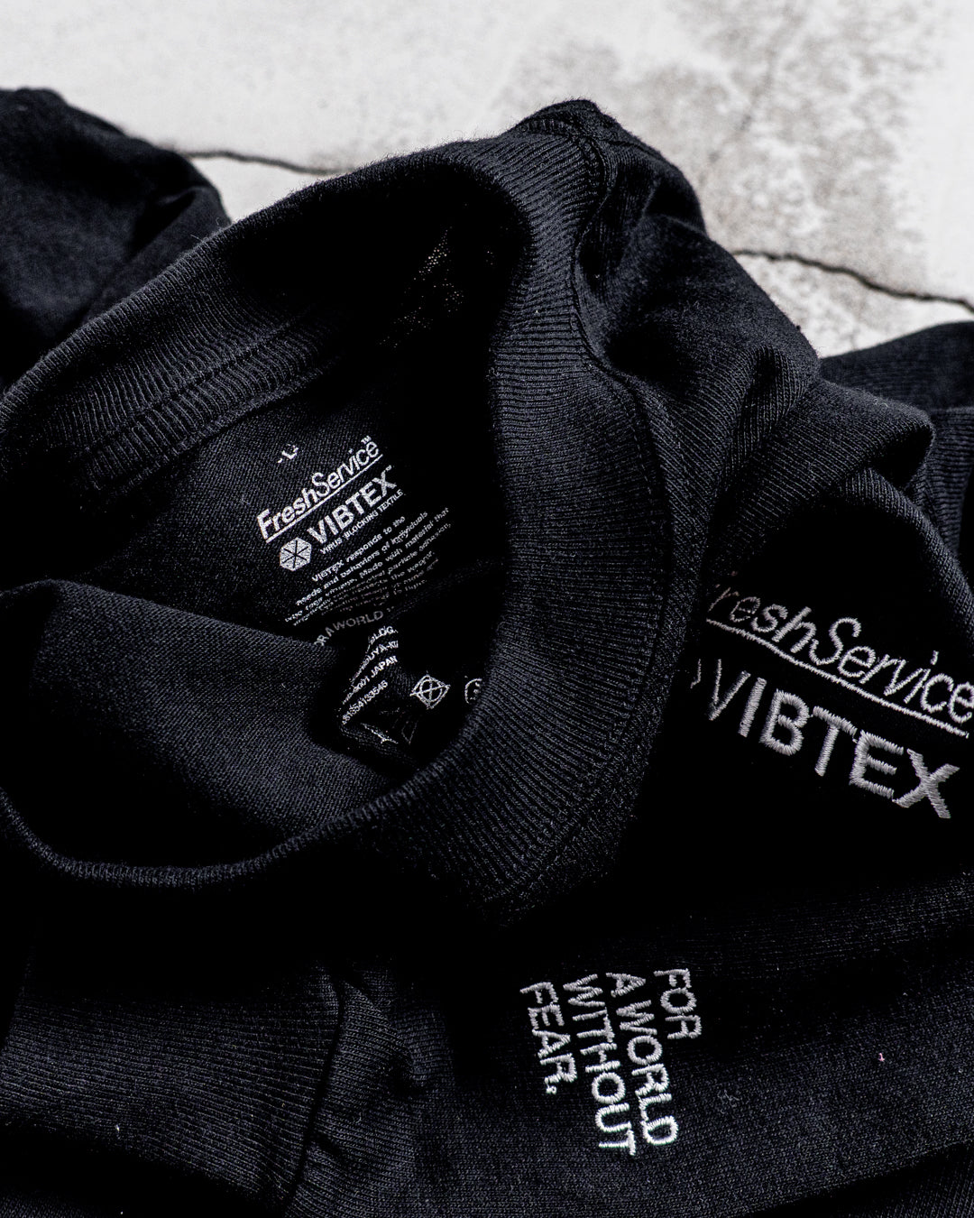 FreshService (フレッシュサービス) VIBTEX for FreshService L/S CREW NECK TEE