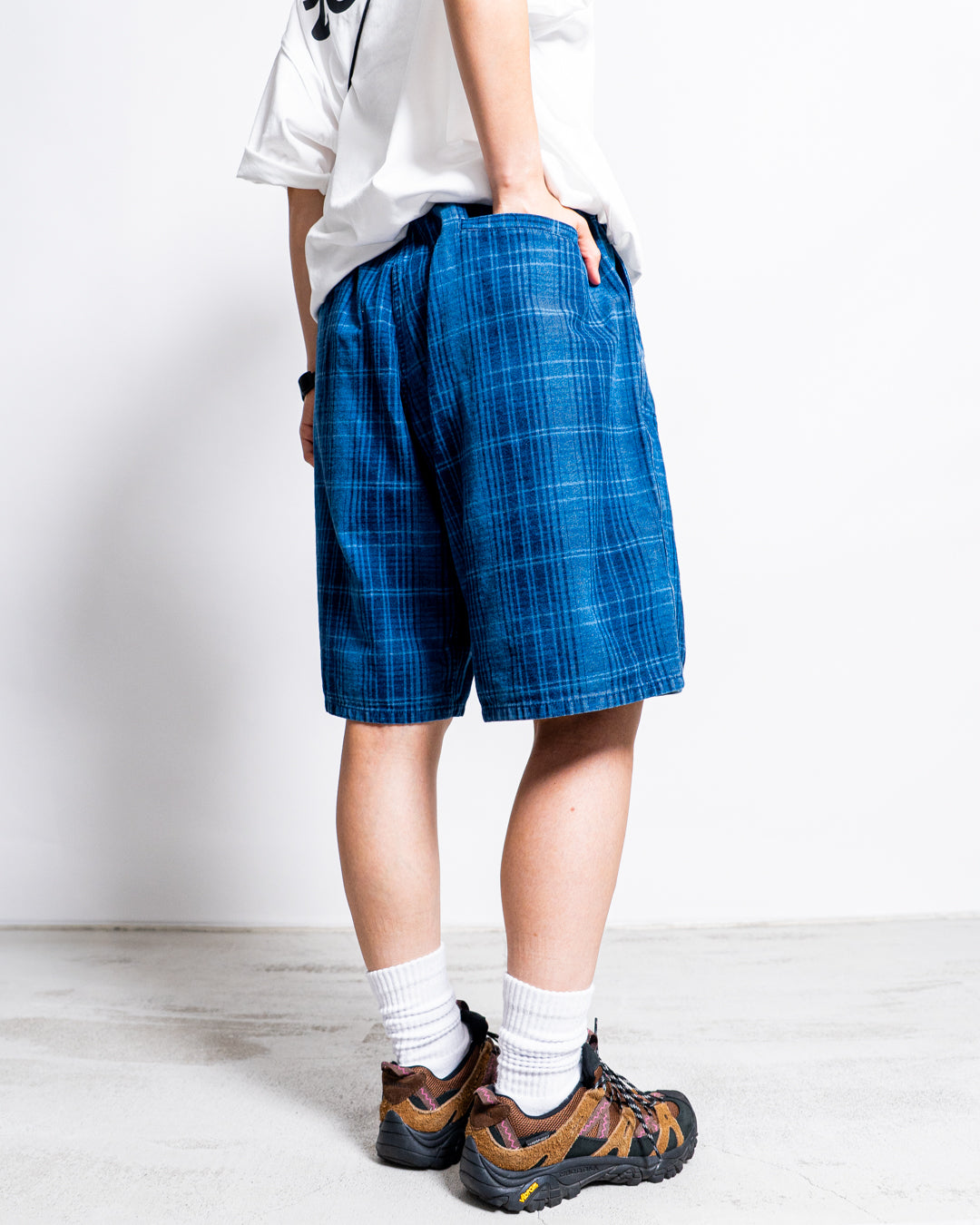 Gramicci LAGOON SHORT DENIM PLAID