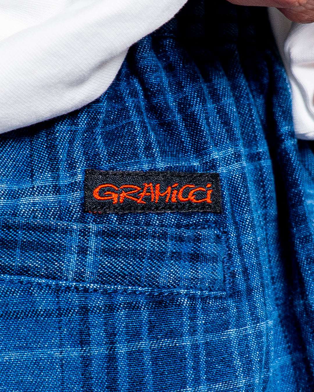 Gramicci LAGOON SHORT DENIM PLAID