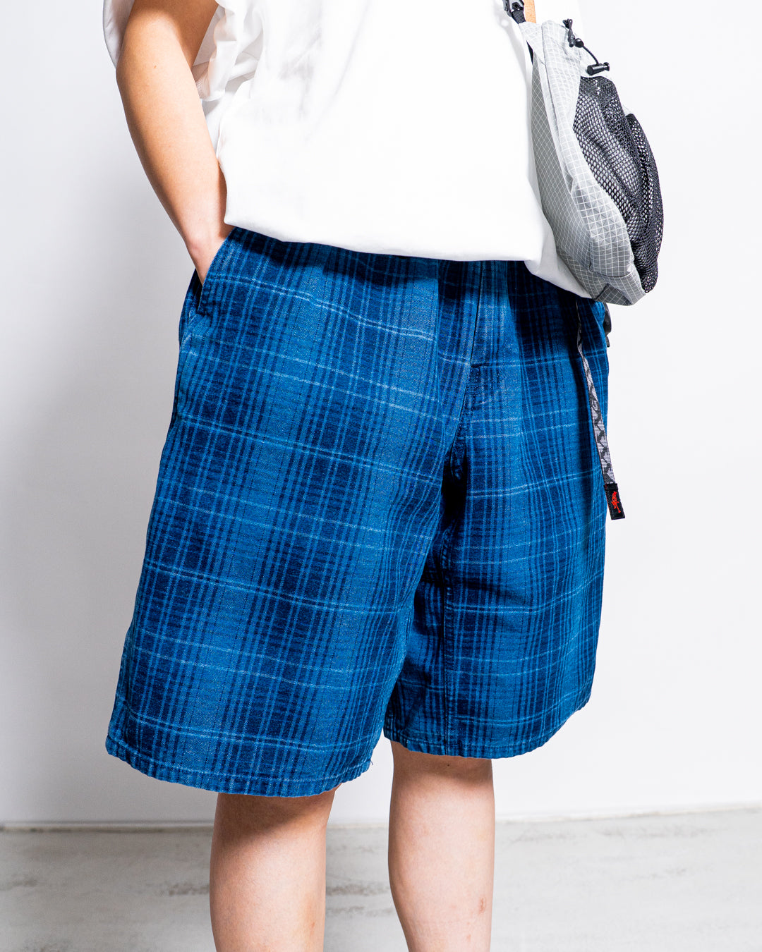 Gramicci LAGOON SHORT DENIM PLAID