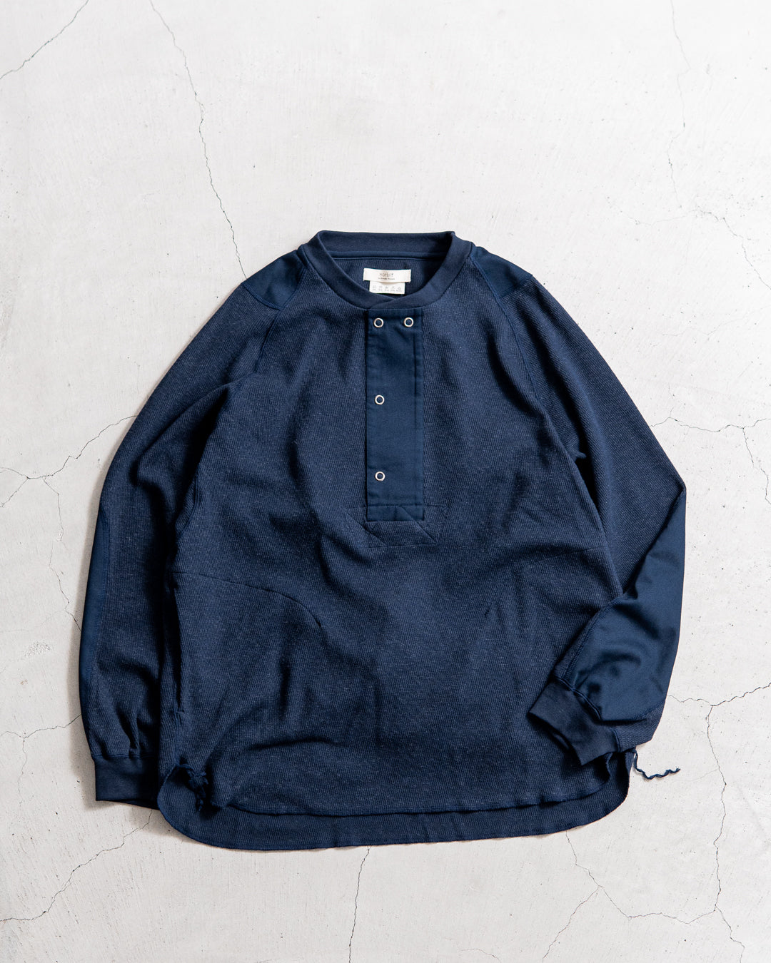 【RESTOCK】norbit Wool cotton waffle Henley neck T-shirts