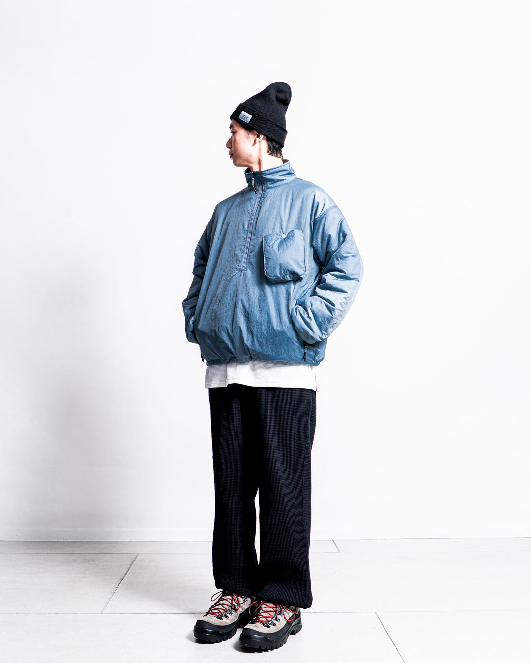 GOLDENMILLS HARF ZIP PADDING SHIRT