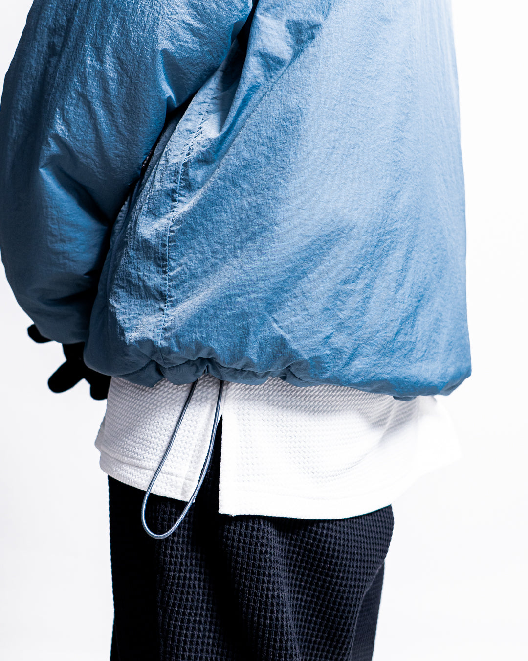 GOLDENMILLS HARF ZIP PADDING SHIRT