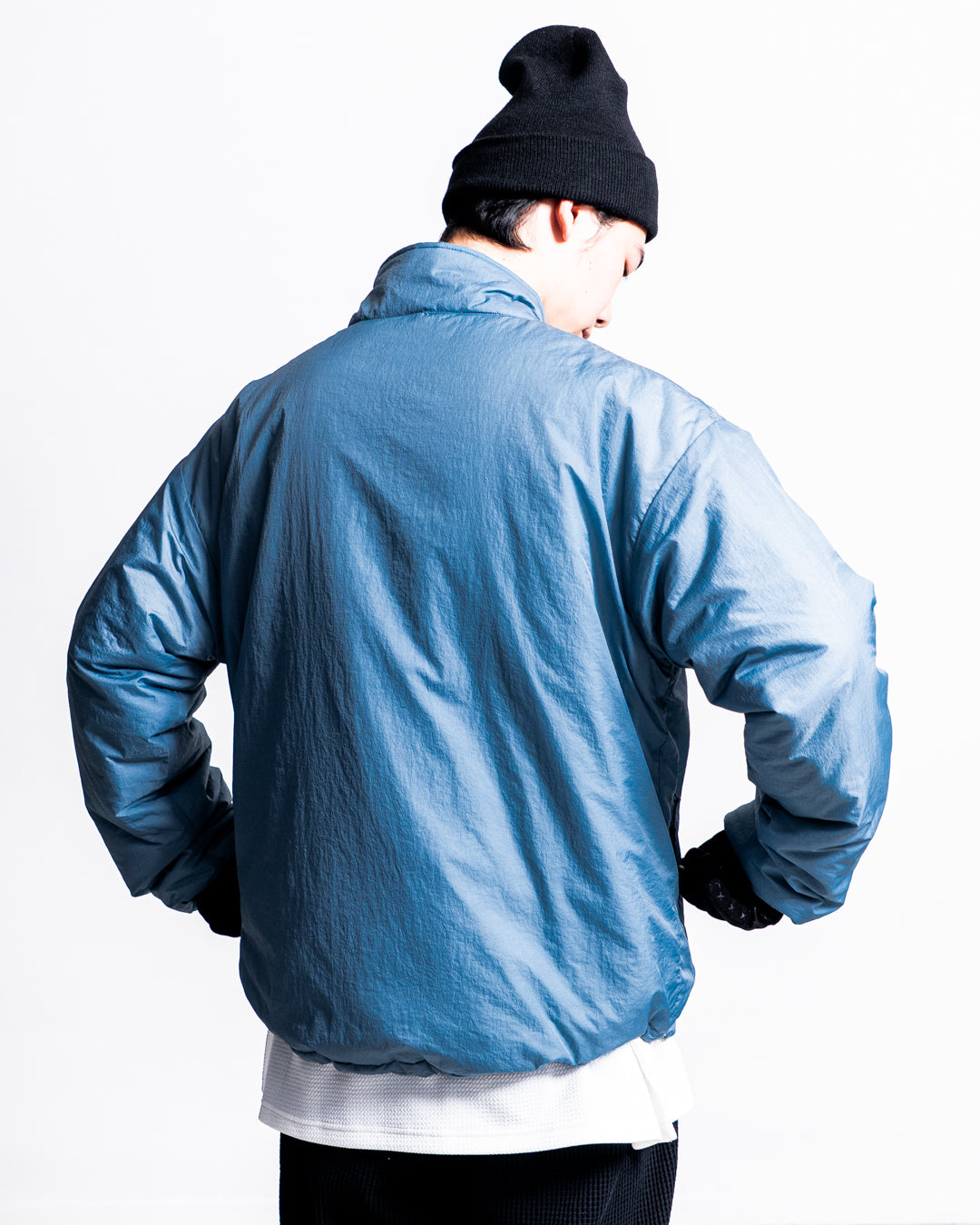 GOLDENMILLS HARF ZIP PADDING SHIRT