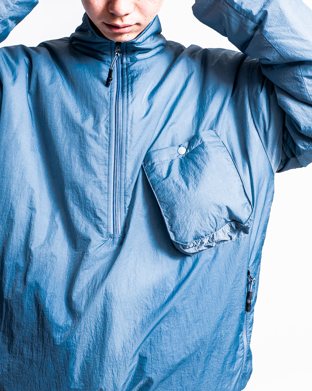 GOLDENMILLS HARF ZIP PADDING SHIRT