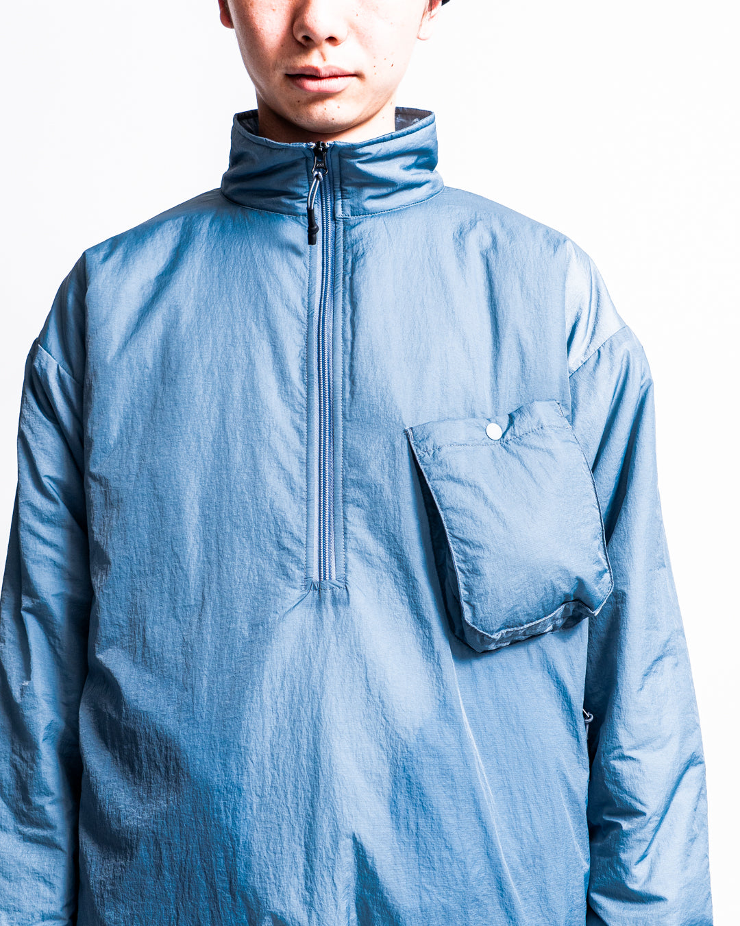GOLDENMILLS HARF ZIP PADDING SHIRT