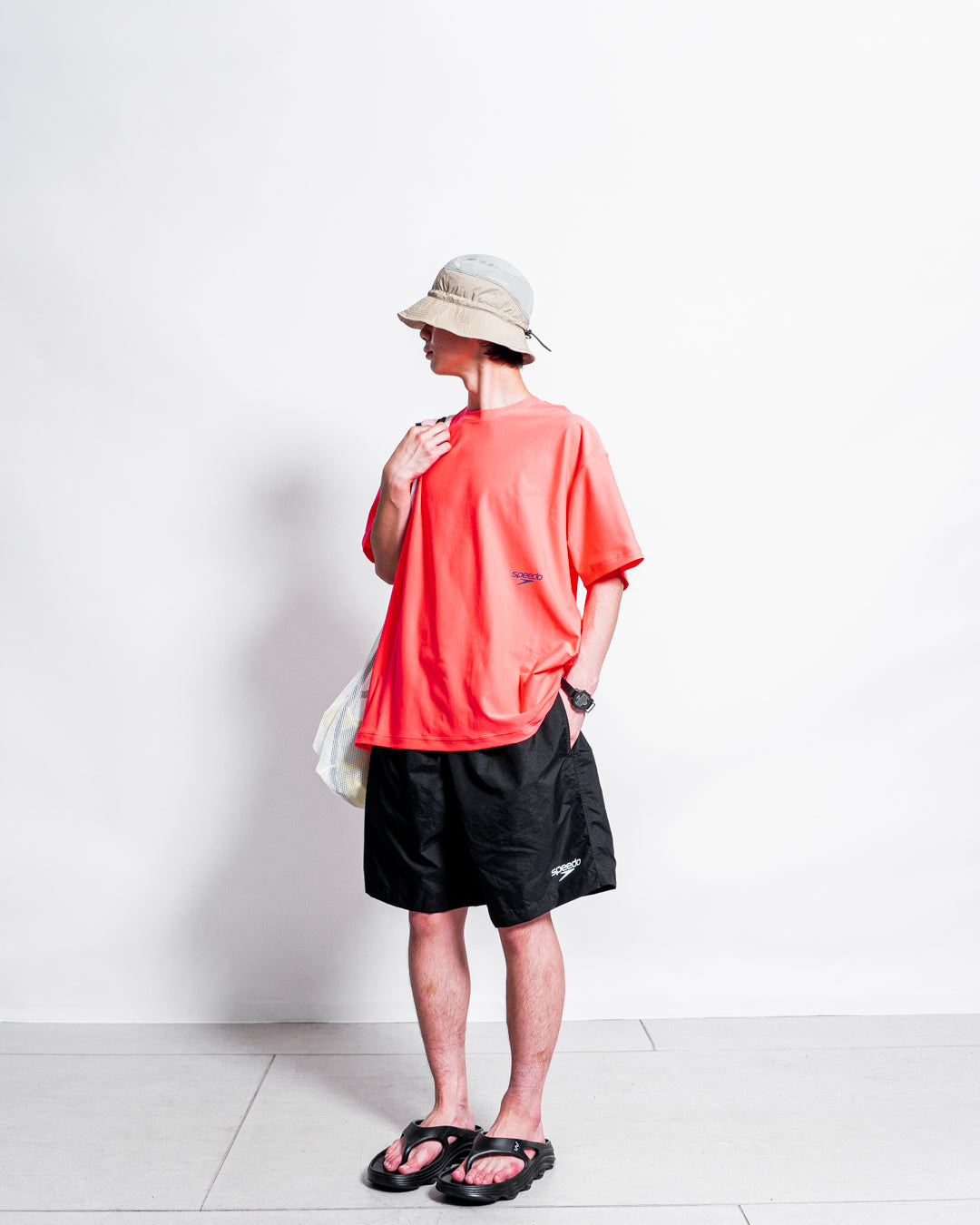 【Hybrid Tee / 水陸両用】Speedo (スピード) RASH GUARD TEE