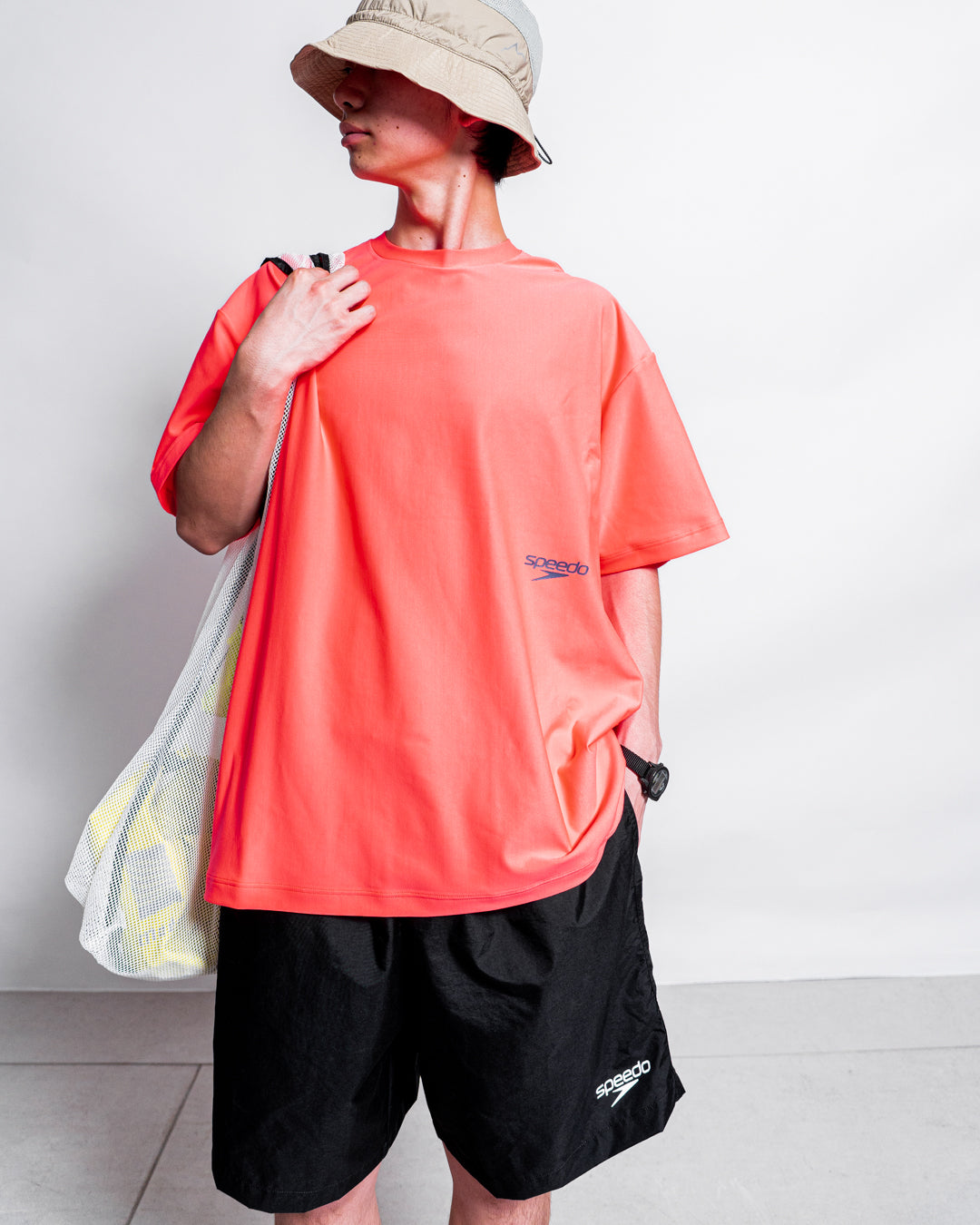 【Hybrid Tee / 水陸両用】Speedo (スピード) RASH GUARD TEE