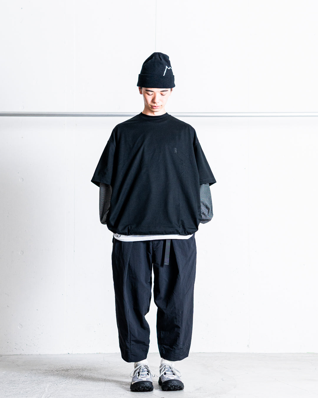 【zentex exclusive】norbit Shadow Stripe Cropped Easy Pants "zentex custom"