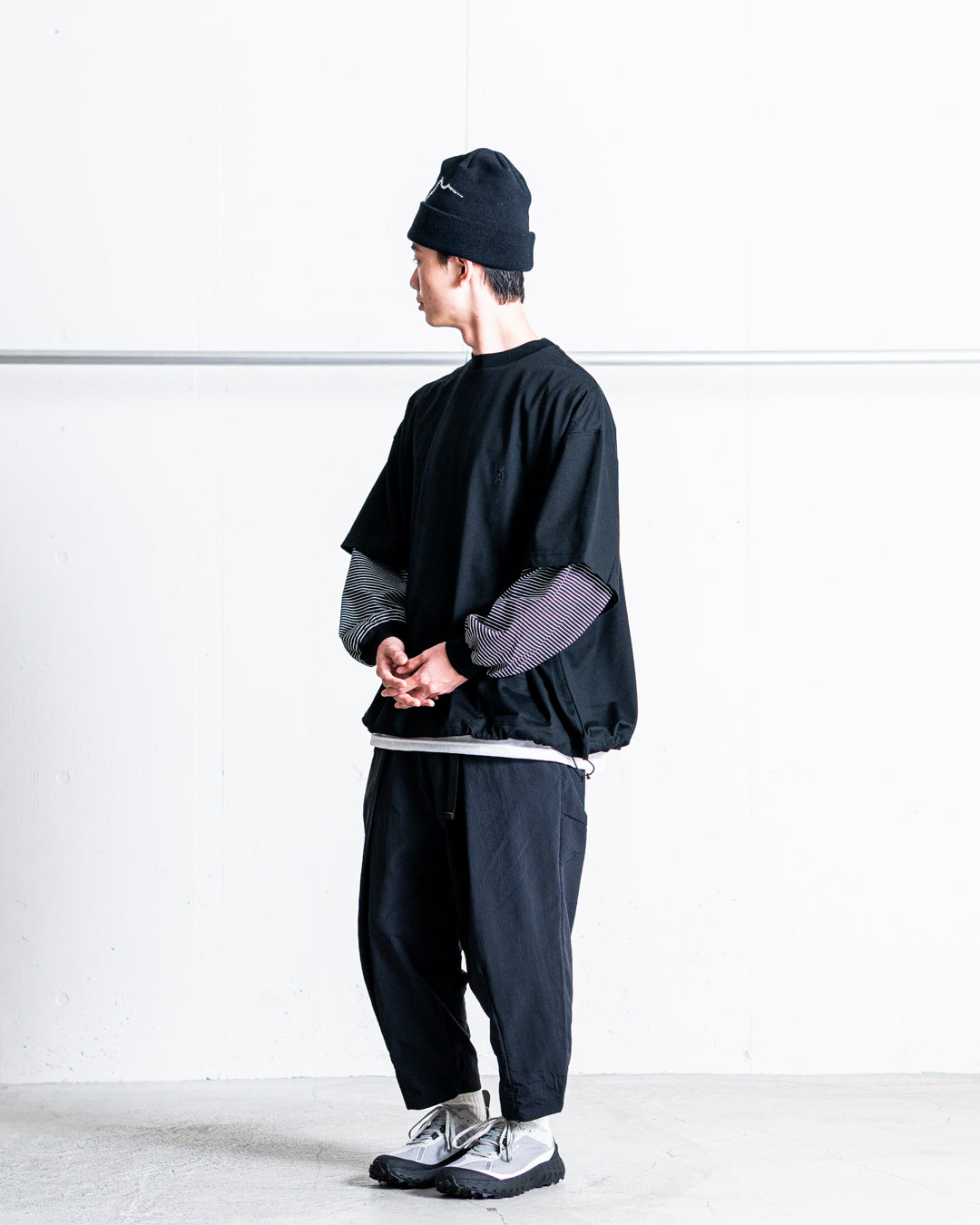 【zentex exclusive】norbit Shadow Stripe Cropped Easy Pants "zentex custom"
