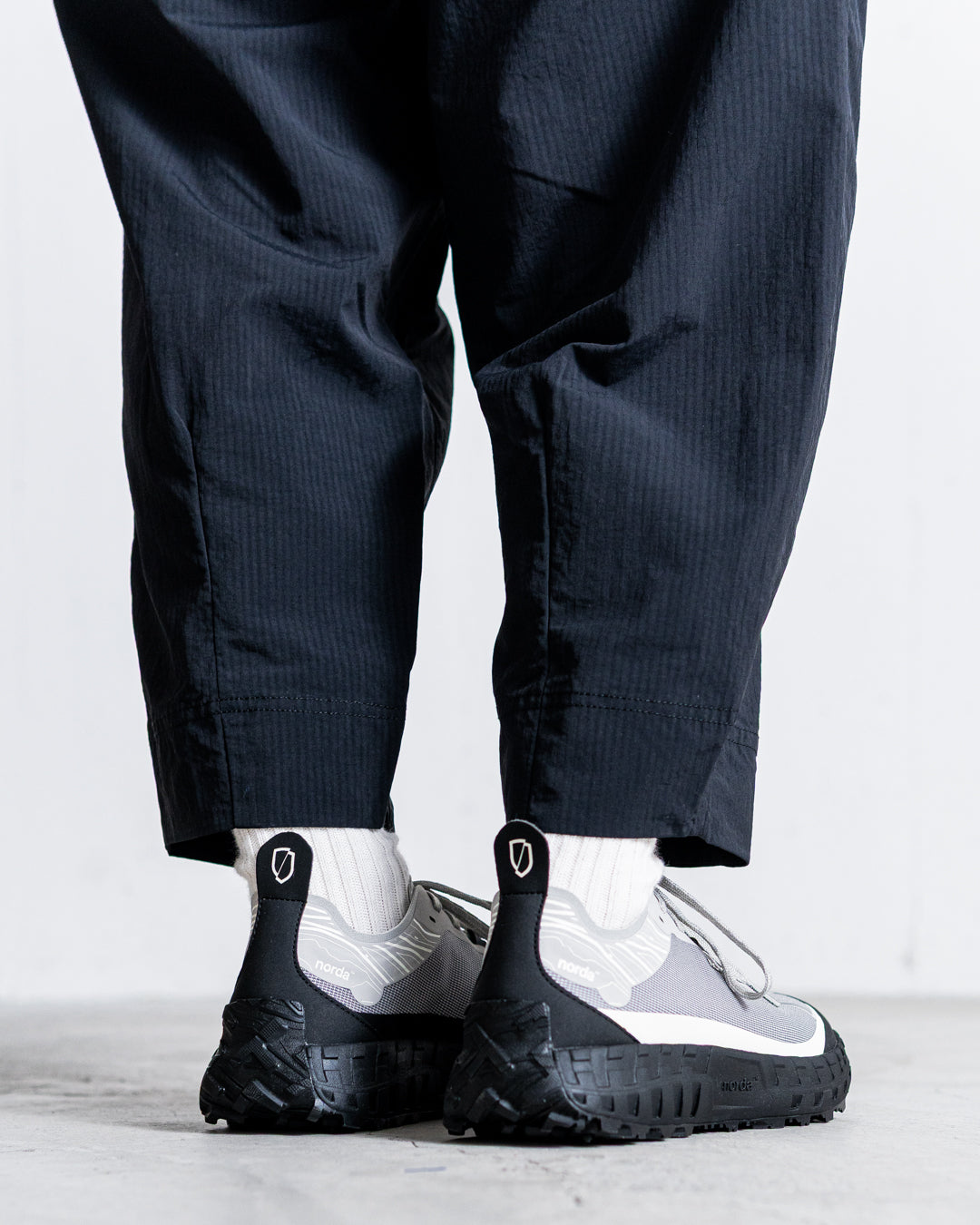 【zentex exclusive】norbit Shadow Stripe Cropped Easy Pants "zentex custom"