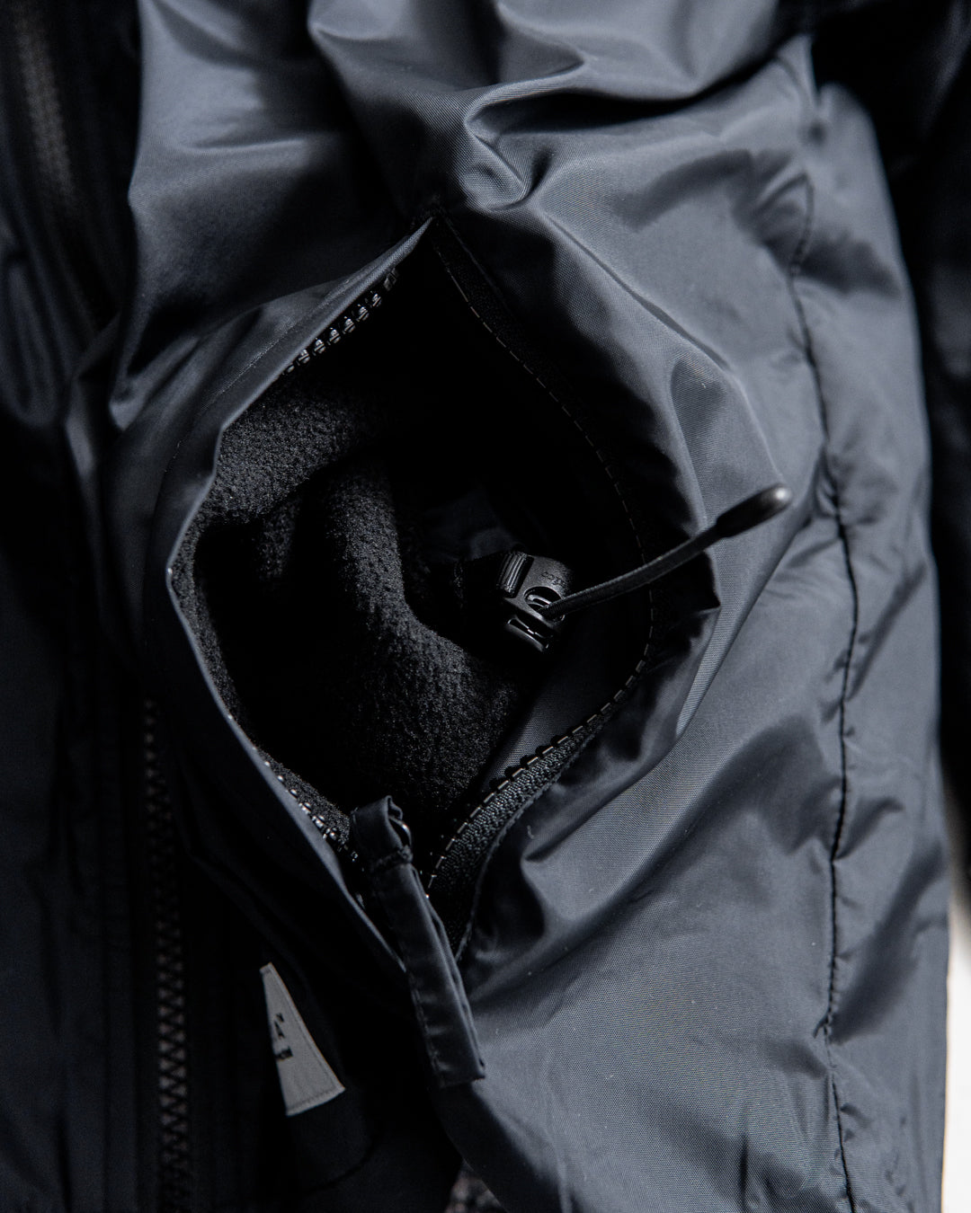 【REVERSIBLE】MINE Nylon/Polyester Reversible Double Zip Jacket