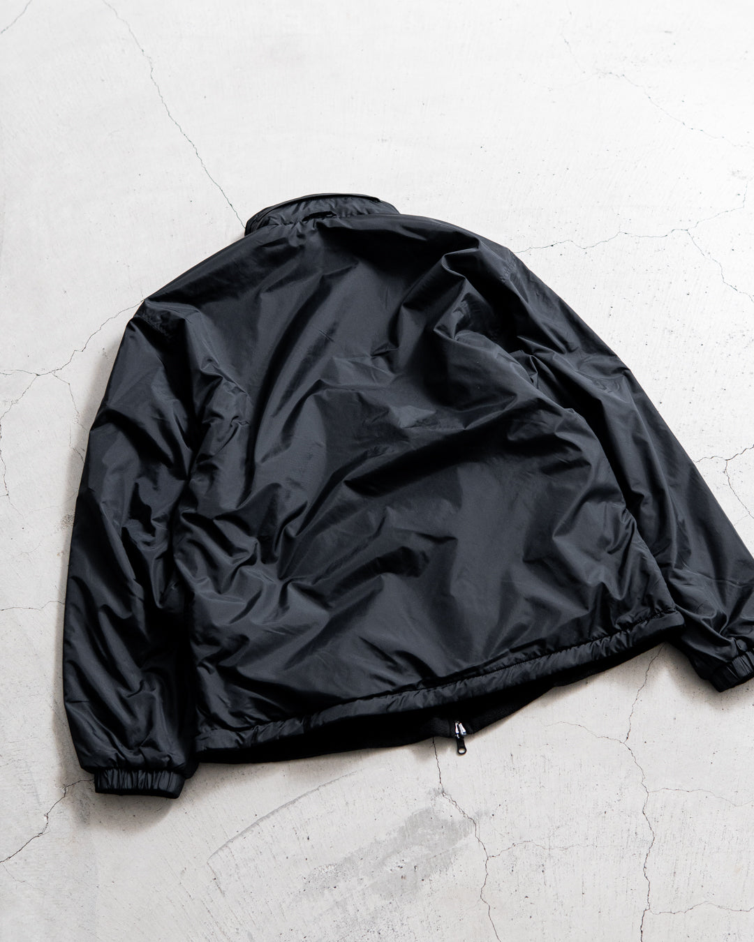【REVERSIBLE】MINE Nylon/Polyester Reversible Double Zip Jacket