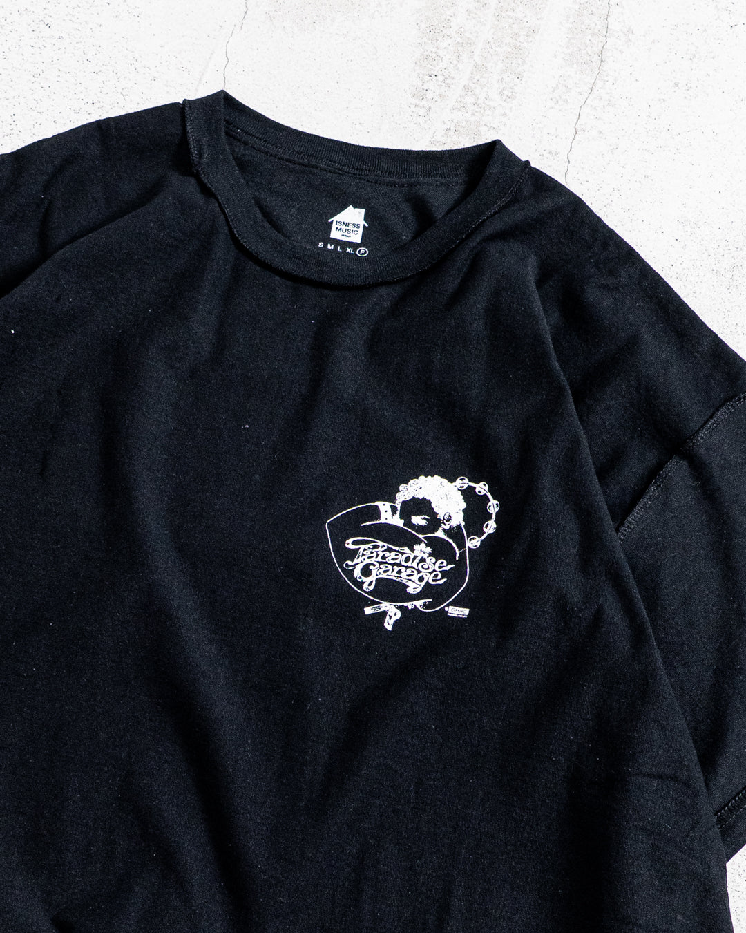 【collabolation】ISNESS MUSIC × PARADISE GARAGE™ T-SHIRT (LEFT CHEST)