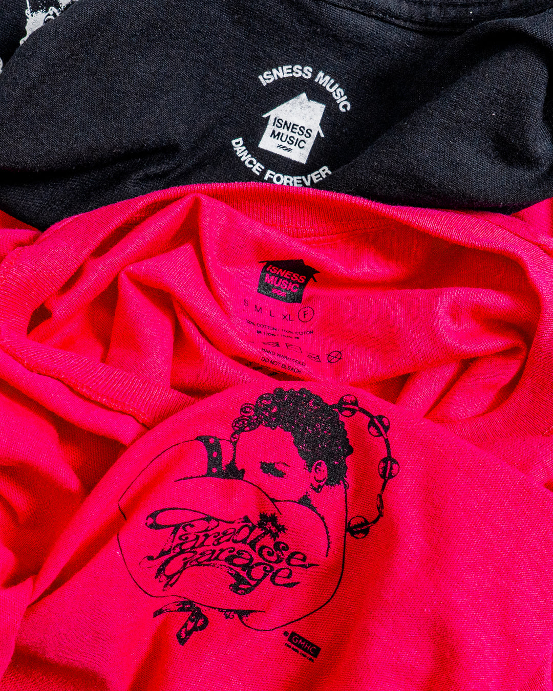 【collabolation】ISNESS MUSIC × PARADISE GARAGE™ T-SHIRT (LEFT CHEST)