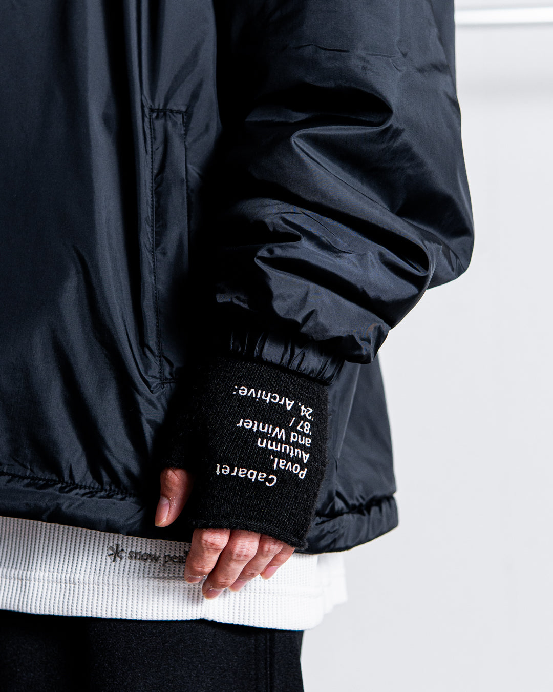 【REVERSIBLE】MINE Nylon/Polyester Reversible Double Zip Jacket