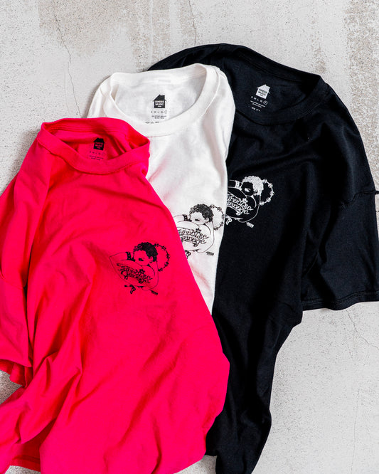 【collabolation】ISNESS MUSIC × PARADISE GARAGE™ T-SHIRT (LEFT CHEST)