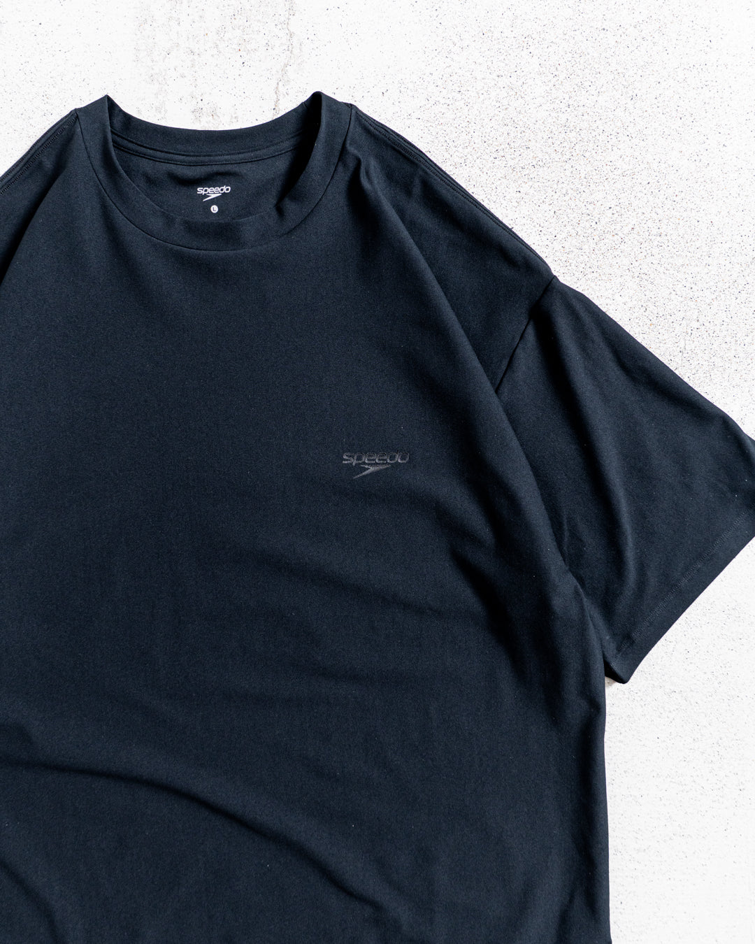 Hybrid Tee / 水陸両用】Speedo (スピード) STAY FIT RASH GUARD CORD