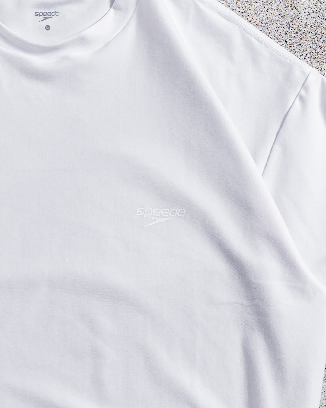 Hybrid Tee / 水陸両用】Speedo (スピード) STAY FIT RASH GUARD CORD