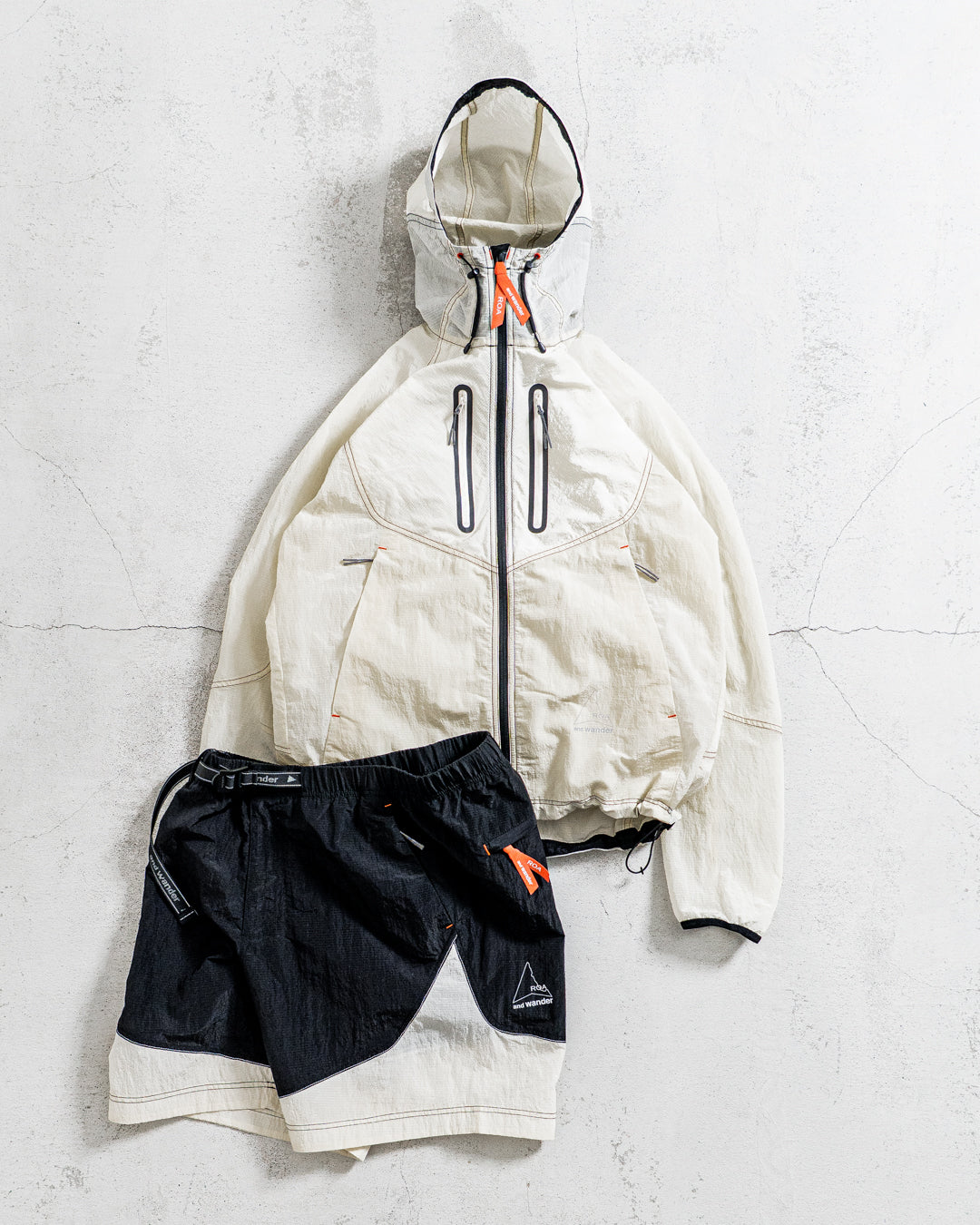 【collabolation】ROA × and wander ripstop wind short pants